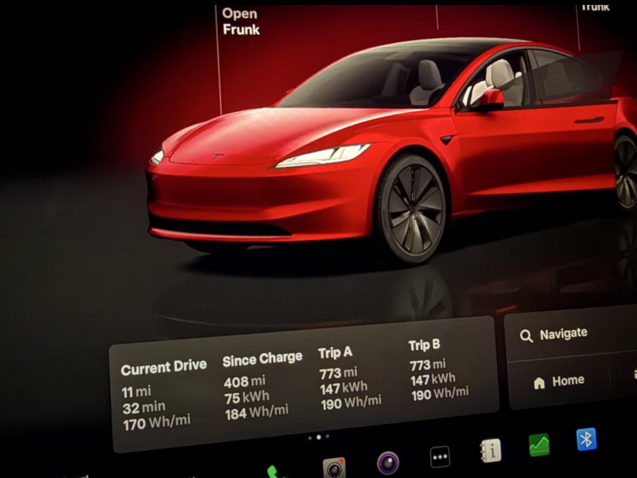 Владелец Tesla Model 3 Long Range RWD сообщает о пробеге в 408 миль на одной зарядке