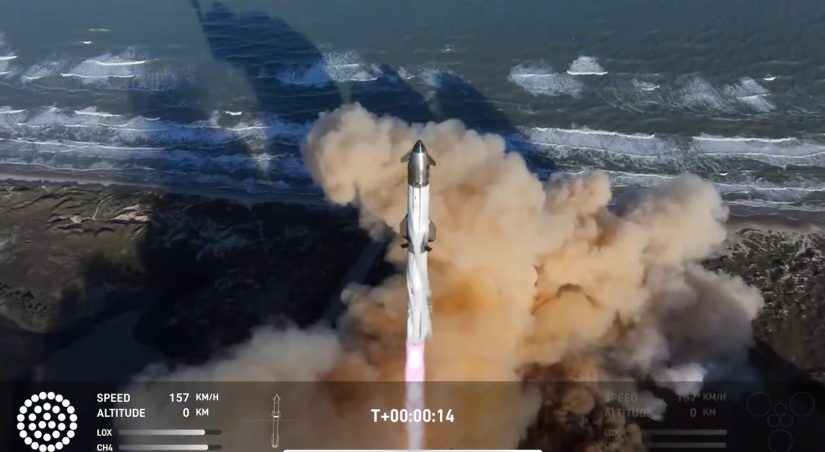 SpaceX завершает второй запуск нижней ступени, но теряет звездолет